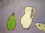 Green Pear, White Jug